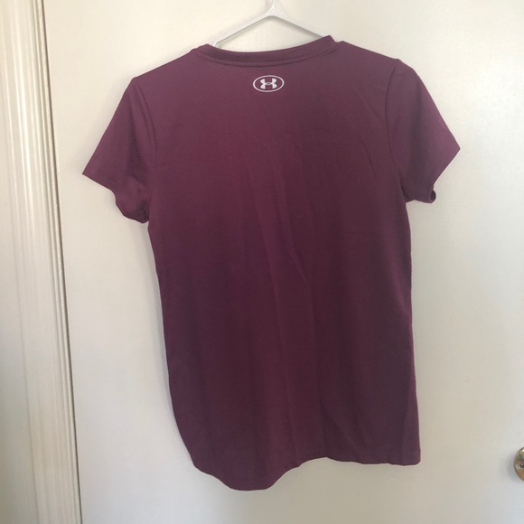 Under Armour Workout Short-Sleeve Top - Plum - Picture 2 of 3